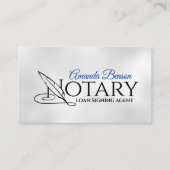 公証人タイポグラフィクイルペン 名刺 (正面)