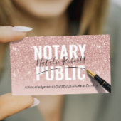 公証人バラ金ゴールドグリッターエレガント署名 名刺