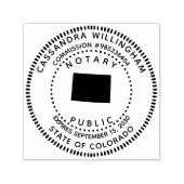 公証人パブリックコロラド セルフインキングスタンプ (デザイン)