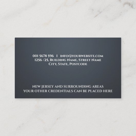 公証人パブリックタイポグラフィクイルペン 名刺 (裏面)