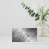 公証人パブリックプロフェッショナルメタリック 名刺 (スタンド正面)