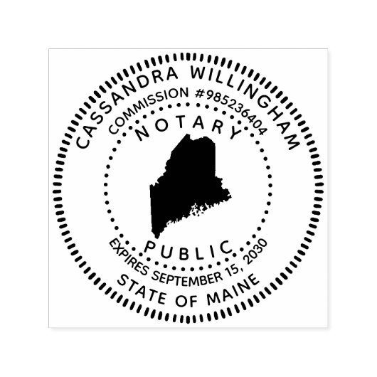 公証人パブリックメイン セルフインキングスタンプ (デザイン)