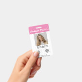 公証人パブリック/公証人の署名エージェントIDバッジ バッジ (Handheld)