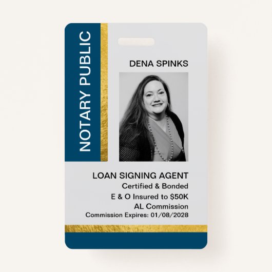 公証人パブリックIDバッジ バッジ (正面)