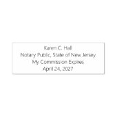 公証人パーソナライズされた公務員委員会の失効 セルフインキングスタンプ (デザイン)