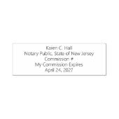 公証人パーソナライズされた公委員会の失効 セルフインキングスタンプ (デザイン)