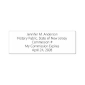 公証人パーソナライズされた公委員会の失効 セルフインキングスタンプ (デザイン)