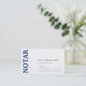 公証人ビシテンカルテ 名刺 (スタンド正面)