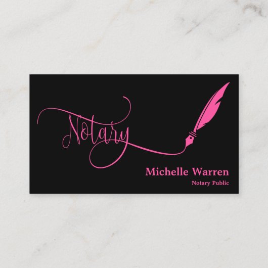 公証人フェザー貸し付けターコイズ業 名刺 (正面)