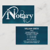 公証人ブラシ付き名刺 名刺 (正面/裏面)