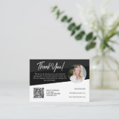 公証人ブラックローン署名ありがとう名刺 名刺 (スタンド正面)