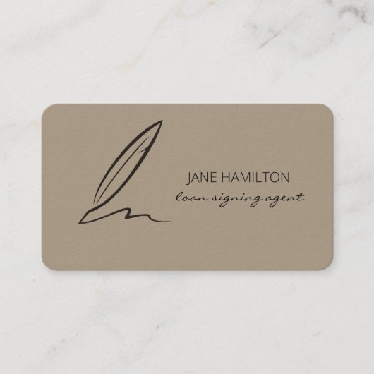 公証人プロフェッショナル貸付け署名代理人 名刺 (正面)