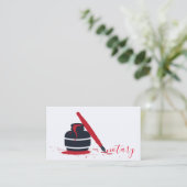 公証人ペンロゴフリーの書道家 名刺 (スタンド正面)