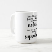 公証人マグ コーヒーマグカップ (正面左)