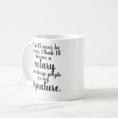 公証人マグ コーヒーマグカップ (正面左)