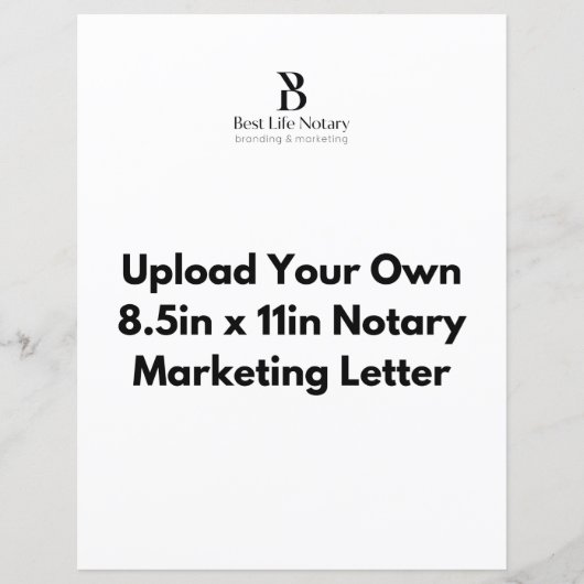 公証人マーケティングレターのテンプレートをアップ空白のロード (正面)