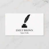 公証人ミニマル貸付け証書署名代理人クイルインク 名刺 (正面)