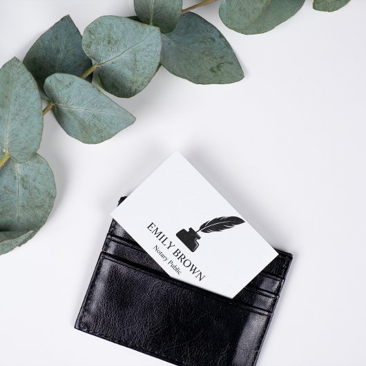 公証人ミニマル貸付け証書署名代理人クイルインク 名刺