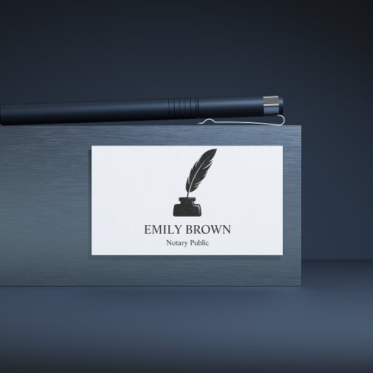 公証人ミニマル貸付け証書署名代理人クイルインク 名刺