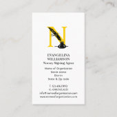 公証人モダンエージェントカスタムロゴ 名刺 (正面)