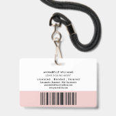 公証人モダンローンの署名エージェントの写真 バッジ (Back with Lanyard)