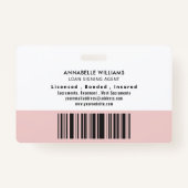 公証人モダンローンの署名エージェントの写真 バッジ (裏面)