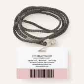 公証人モダンローンの署名エージェントの写真 バッジ (裏面ランヤード)