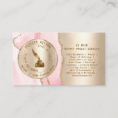 公証人モダン公債署名業者チラシ 名刺 (正面)