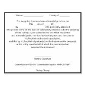 公証人モダン公認印 ラバースタンプ (インプリント)