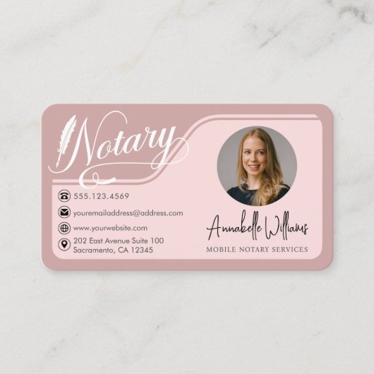 公証人モダン公開写真 名刺 (正面)