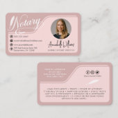 公証人モダン公開写真 名刺 (正面/裏面)