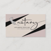 公証人モダン写真QRコード 名刺 (正面)