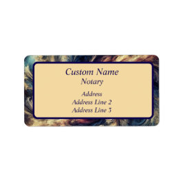 公証人モダン抽象芸術 ラベル