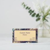 公証人モダン抽象芸術 名刺 (スタンド正面)