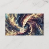 公証人モダン抽象芸術 名刺 (裏面)