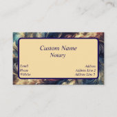 公証人モダン抽象芸術 名刺 (正面)