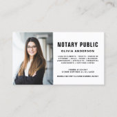 公証人モダン署名エージェントフォト 名刺 (正面)