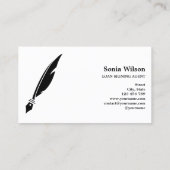 公証人モダン融資契約業者タイポグラフィブシン 名刺 (裏面)