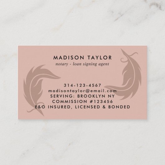 公証人モダン貸付け業者のバラ金ゴールドクイル 名刺 (裏面)