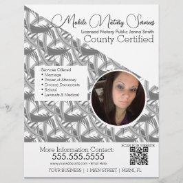 公証人モバイルサービスフォトQRフライヤーC チラシ