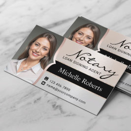 公証人ローンのサインエレガントエージェント銀写真 名刺