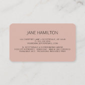 公証人ローンの署名エージェントのフェザーロゴ 名刺 (裏面)