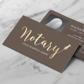 公証人ローンの署名エージェントの写真 名刺