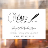 公証人ローンの署名エージェントブラック ウィンドウサイン (シート2)