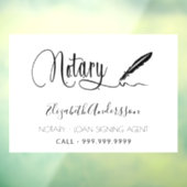 公証人ローンの署名エージェントブラック ウィンドウサイン (シート3)