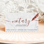 公証人ローンバラ金ゴールド白大理石タイポグラフィ 名刺