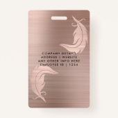 公証人ローン代理店ブラシ付きバラ金ゴールドクイル写真 バッジ (裏面)