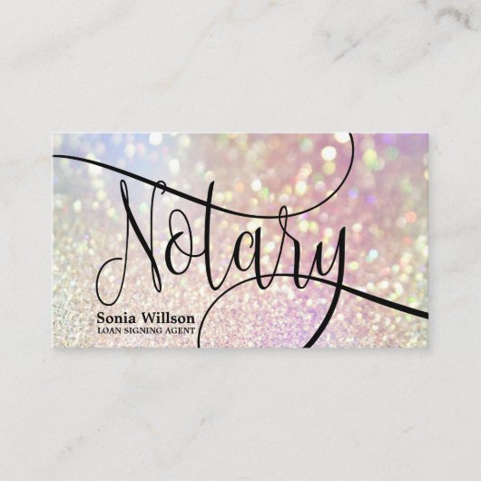 公証人ローン契約代理モダン人 名刺 (正面)