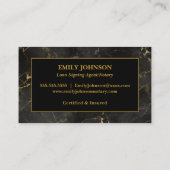 公証人ローン契約代理大理石名刺 名刺 (裏面)