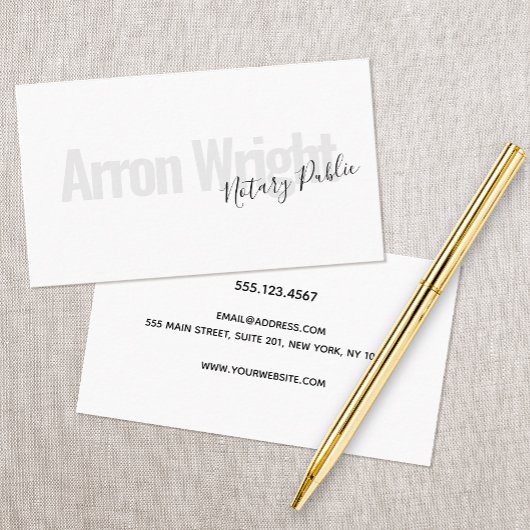 公証人ローン契約代理業者名刺 名刺